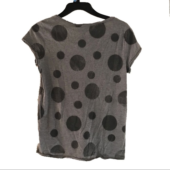 George Loves V-Neck Grey Circles T-Shirt (Petite) - Picture 2 of 3